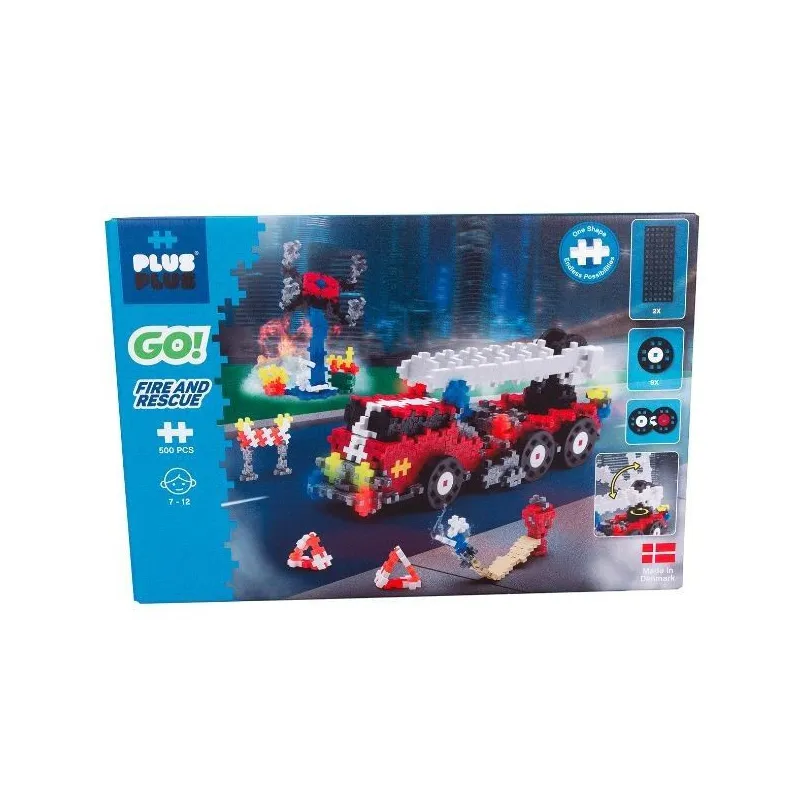 Klocki Plus Plus Go! Pojazdy ratunkowe 500 elementów