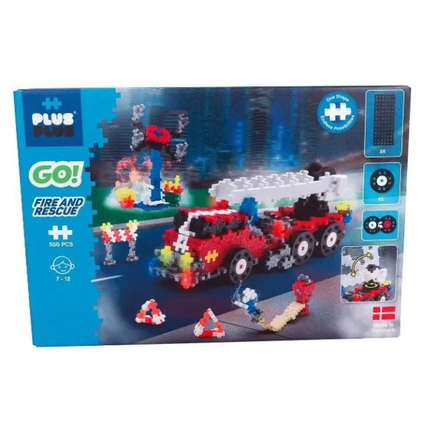 Klocki Plus Plus Go! Pojazdy ratunkowe 500 elementów