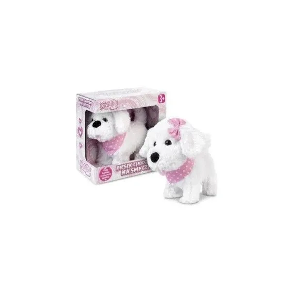 Piesek chodzący na smyczy Natalia