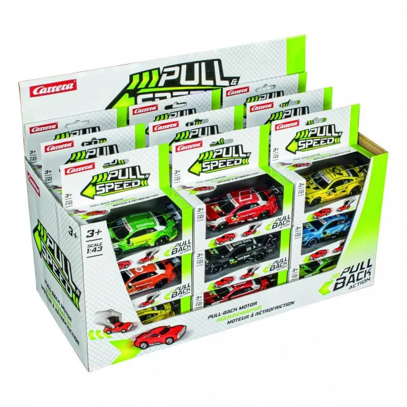 Samochód pull&speed display mix 27 sztuk