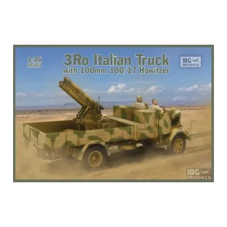 3Ro Italian Truck with 100/17 100mm Howitzer No. 35053 skala 1:35 IBG