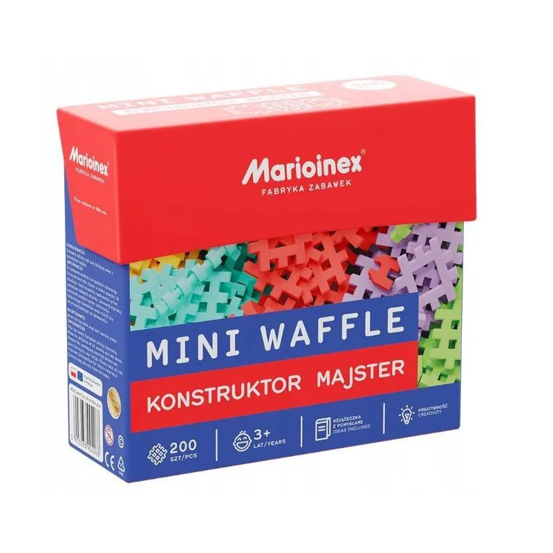 Klocki Mini Waffle - Konstruktor Majster 200 elementów