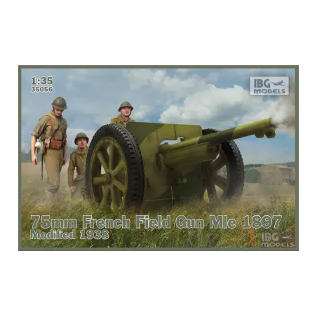 75mm French Field Gun Mle 1897 Modified 1938 No. 35056 skala 1:35 IBG