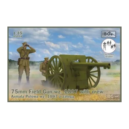 75mm Field Gun wz. 1897 with crew No. 35059 skala 1:35 IBG