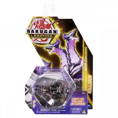 Bakugan Legends kula podświetlana Nillious Black