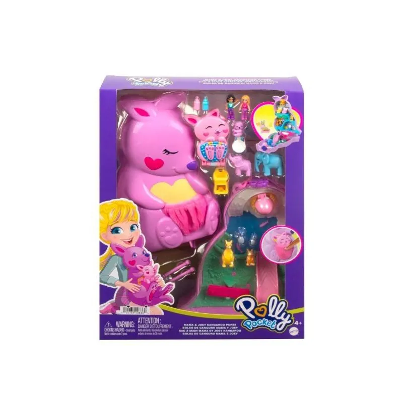 Zestaw torebka z figurkami Polly Pocket Kangurki