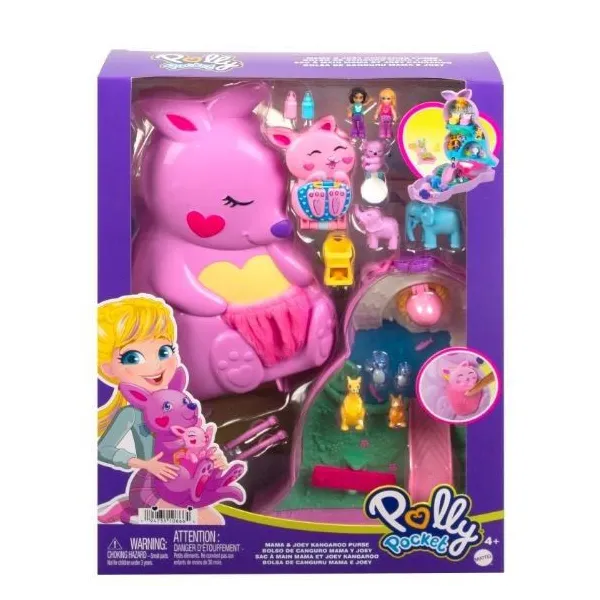 Zestaw torebka z figurkami Polly Pocket Kangurki