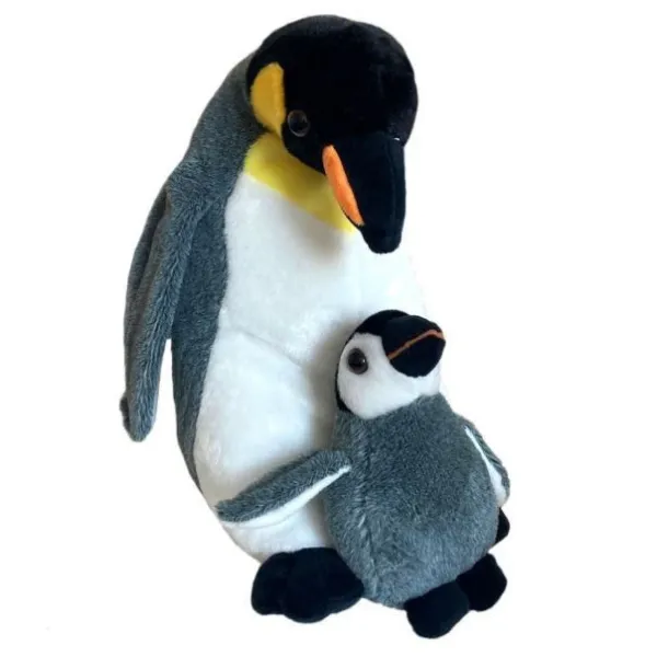 Maskotka Pingwin z dzieckiem 25 cm