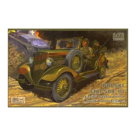 Polski Fiat 508/III (Lazik late version) No. 72008 skala 1:72 IBG