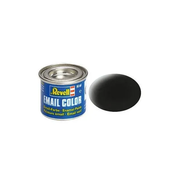 REVELL Email Color 08 Black Mat 14ml.