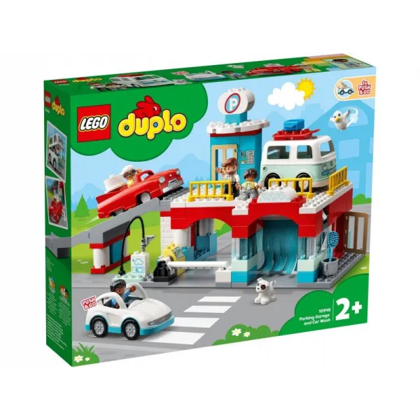 Klocki DUPLO 10948 Parking piętrowy i myjnia samochodowa