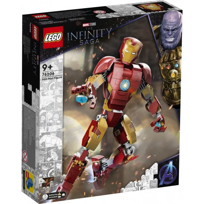 Klocki Super Heroes 76206 Figurka Iron Mana