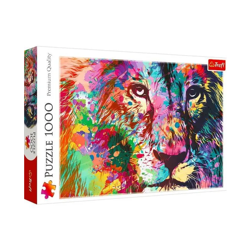 Puzzle 1000 elementów Kolorowy lew
