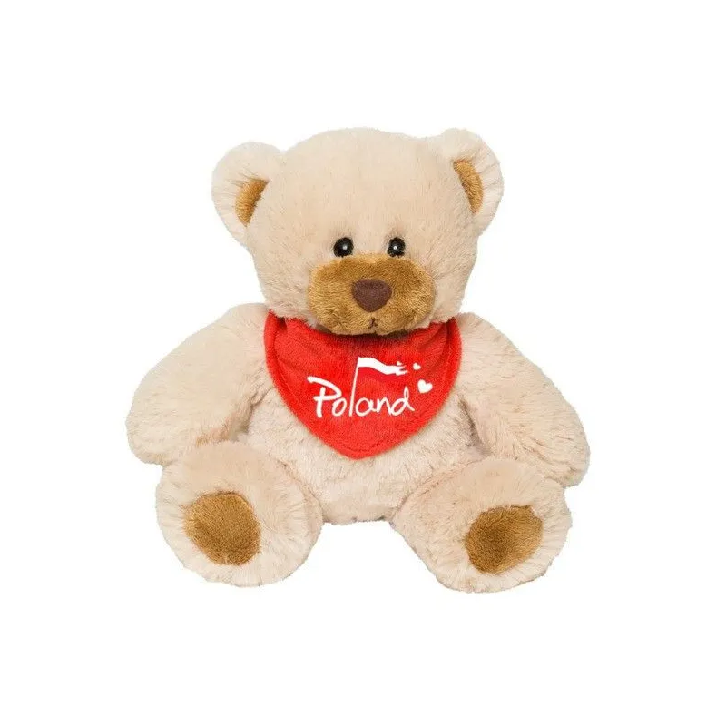 Maskotka Miś w apaszce Poland 16 cm