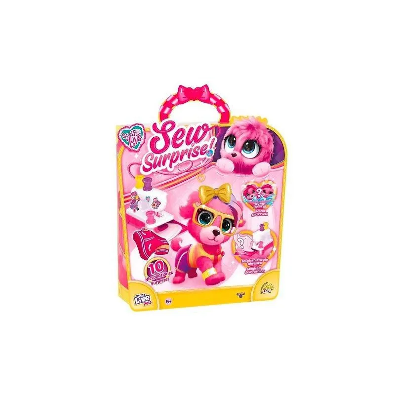 Maszyna do szycia + pluszak różowy Little Live Pets Sew Surprise