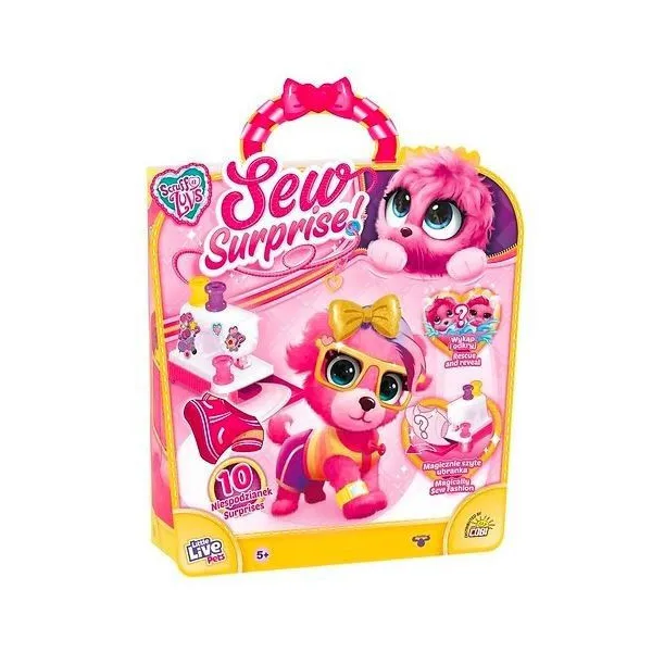 Maszyna do szycia + pluszak różowy Little Live Pets Sew Surprise