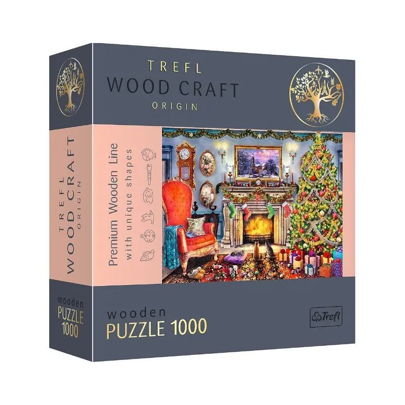 Puzzle drewniane Przy kominku 1000 elementów