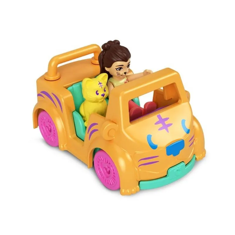 Figurki Polly Pocket Pollyville Autko Tygrysek
