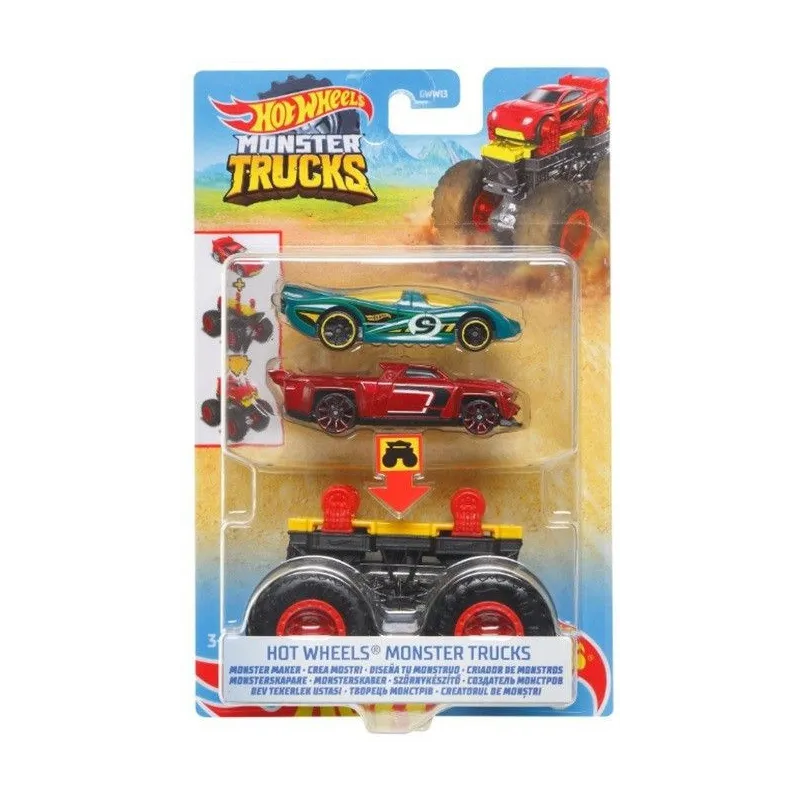 Zestaw pojazdów Monster Truck mix zielony