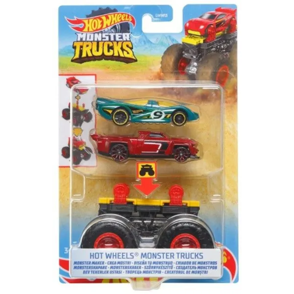 Zestaw pojazdów Monster Truck mix zielony