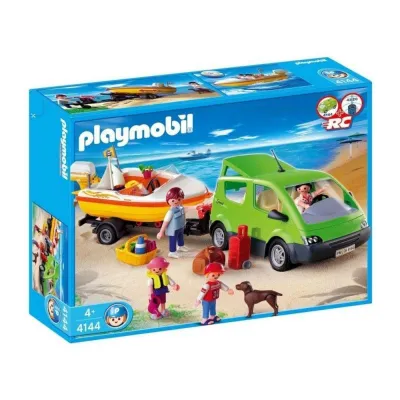 Klocki Family Fun 4144 Rodzinny van z przyczepą do łodzi