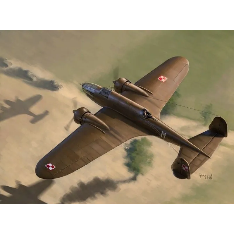 Model plastikowy PZL.37B I Łoś