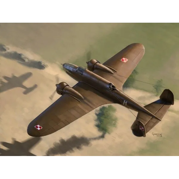 Model plastikowy PZL.37B I Łoś