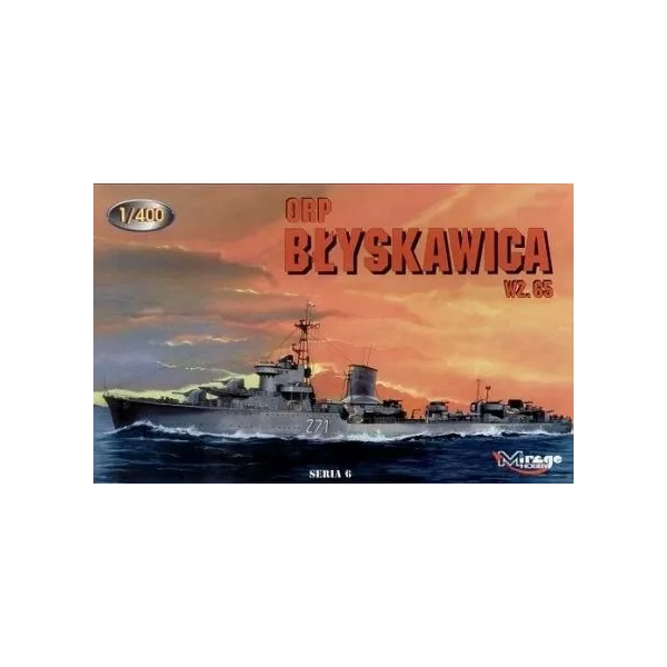 Model plastikowy ORP Błyskawica wz. 65