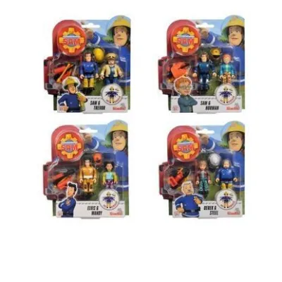 Figurki Strażak Sam, 2 figurki III, 4 rodzaje