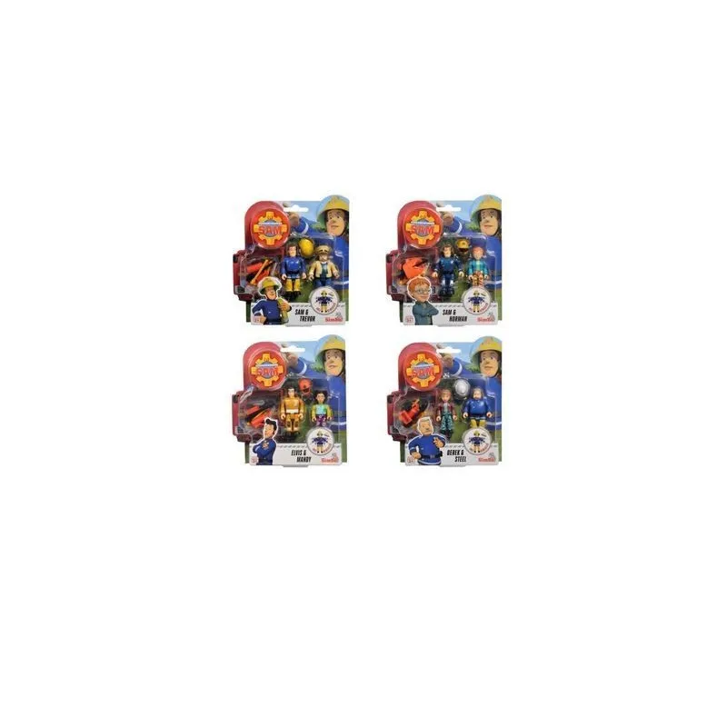 Figurki Strażak Sam, 2 figurki III, 4 rodzaje