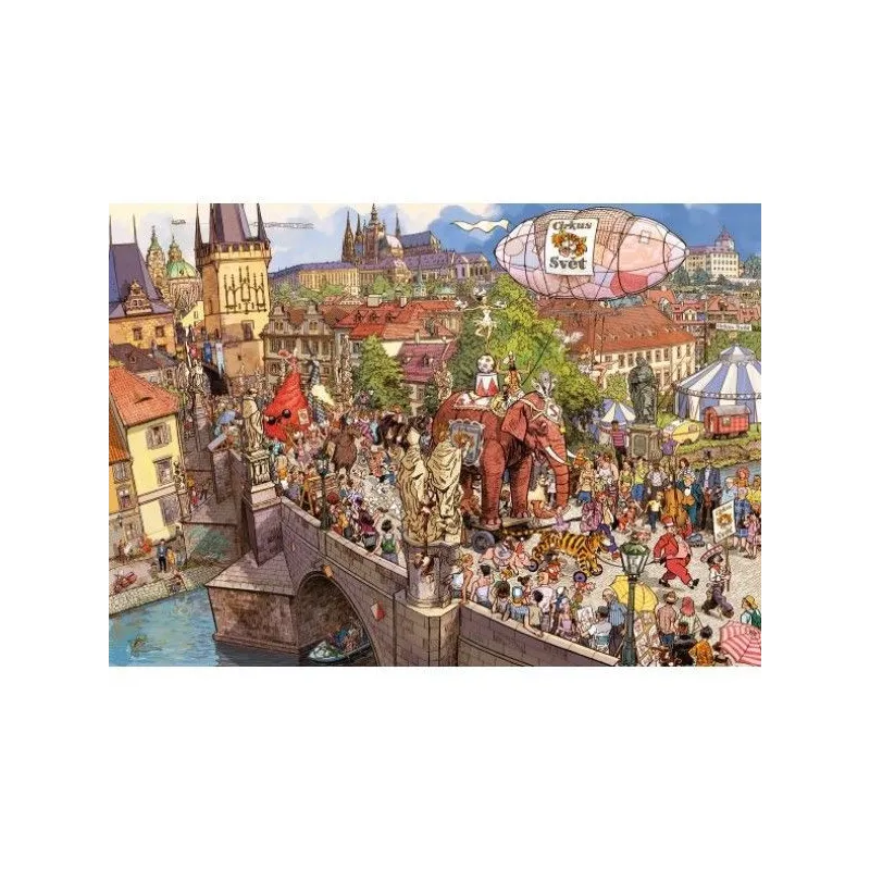 Puzzle 2000 elementów Szalona parada