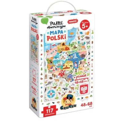 Puzzle obserwacyjne Mapa Polski