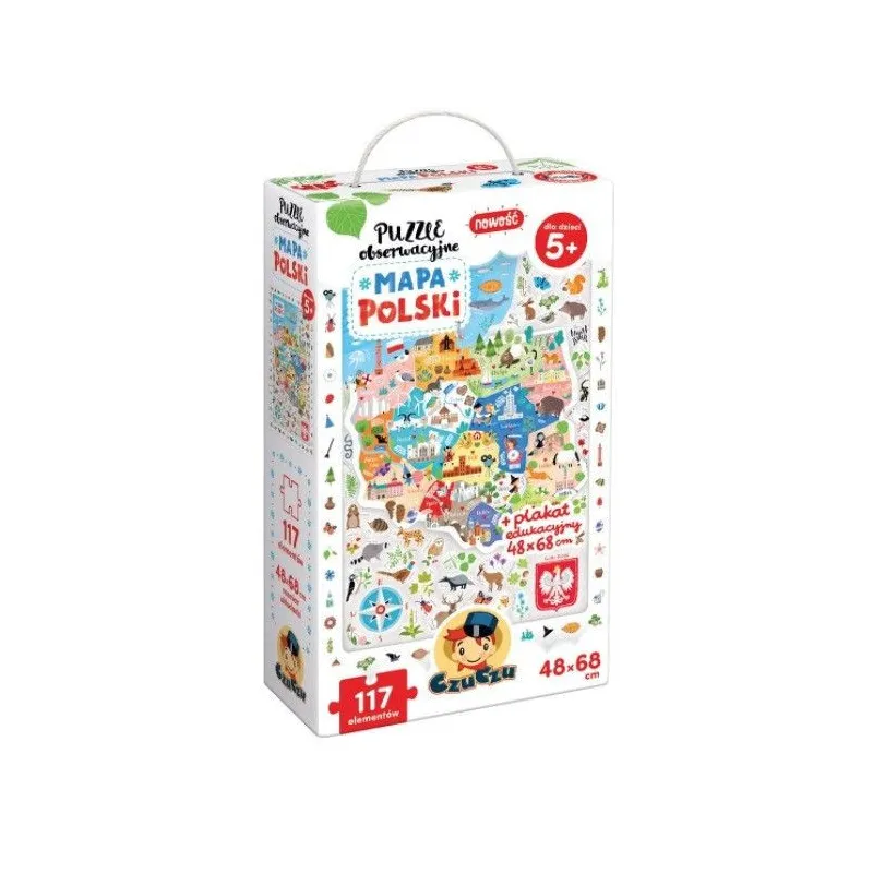 Puzzle obserwacyjne Mapa Polski