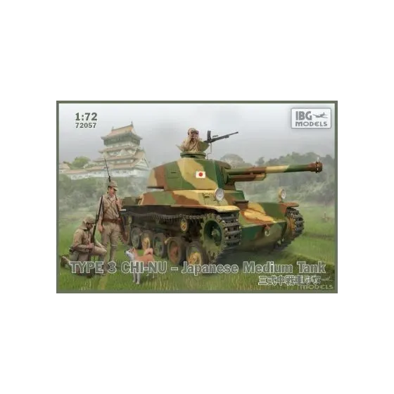 Type 3 Chi-Nu Japanese Medium Tank (+2 figures)No. 72057 skala 1:72 IBG