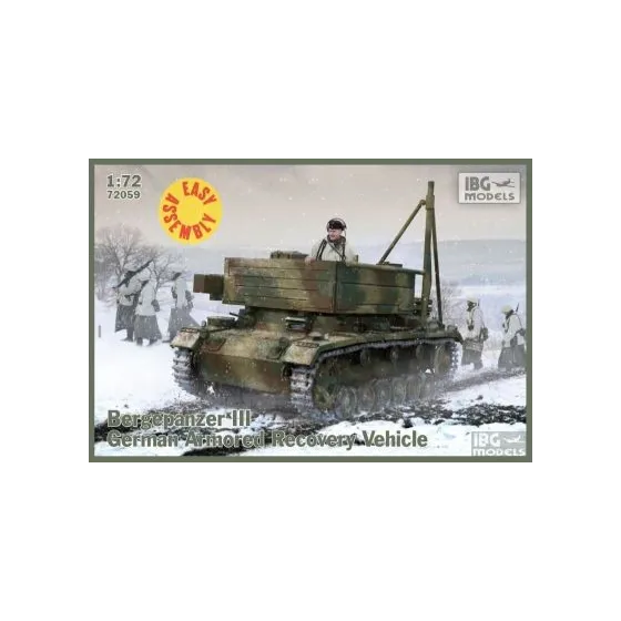 Bergepanzer III German Armored Recovery Vehicle No. 72059 skala 1:72 IBG