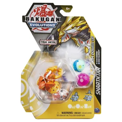 Figurka Bakugan Evolutions Ekstra Moc Kula + nanogans Pack 3
