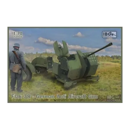 Flak 38 German Anti Aircraft Gun No. 72076 skala 1:72 IBG