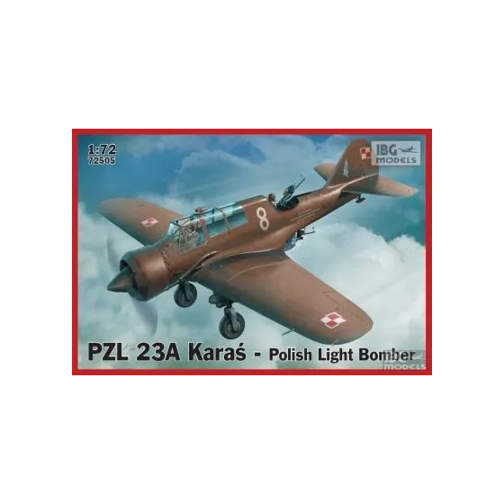 PZL 23A Karaś Polish Light Bomber No. 72505 skala 1:72 IBG