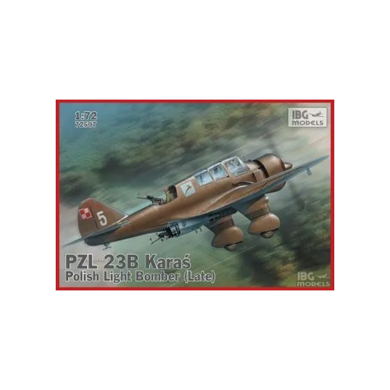 PZL 23B Karaś (Late) Polish Light Bomber No. 72507 skala 1:72 IBG