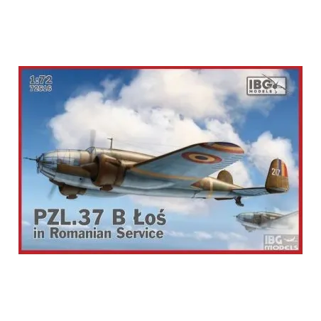 PZL.37 B Łoś in Romanian Service No. 72516 skala 1:72 IBG