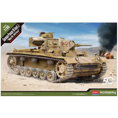 Model plastikowy German Panzer III Ausf.J North Africa