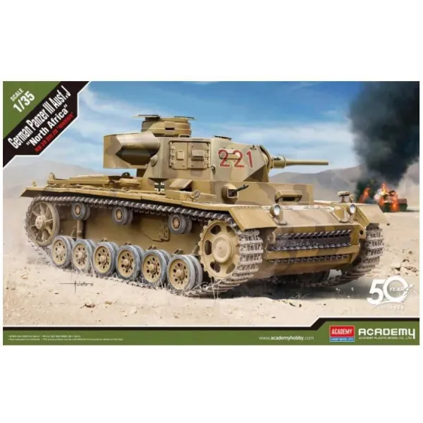 Model plastikowy German Panzer III Ausf.J North Africa