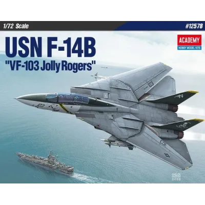 Model plastikowy Samolot USN F-14B VF-103 Jolly Rogers 1/72