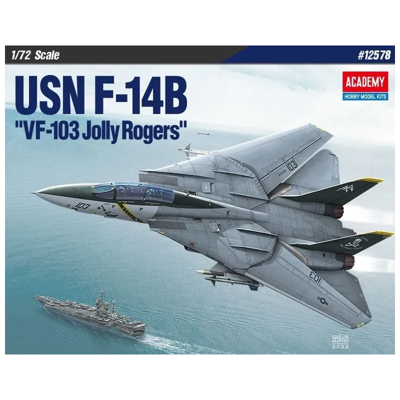 Model plastikowy Samolot USN F-14B VF-103 Jolly Rogers 1/72