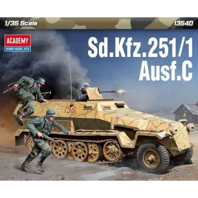 Model plastikowy Pojazd opancerzony SD.Kfz.251/1 Ausf.C 1/35