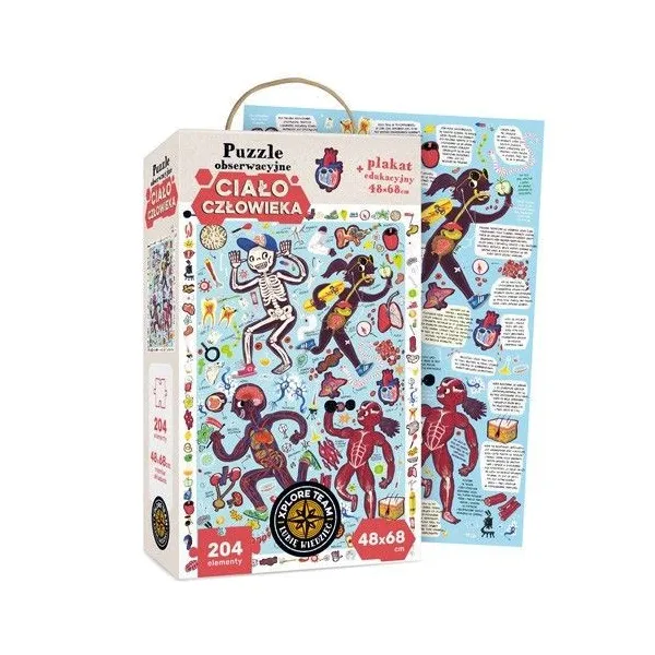 Puzzle obserwacyjne XPLORE TEAM - Ciało człowieka