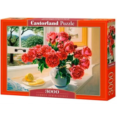 Puzzle 3000 elementów Piwonie kwiaty Summer Reminisce