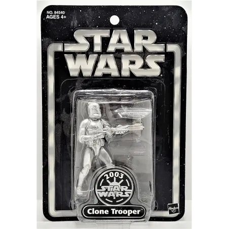 Figurka 84540 Silver Clone Trooper Star Wars 2003 Silver Anniversary