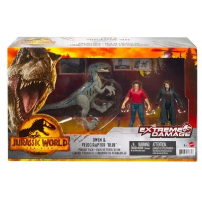 Figurki Jurassic World Owen i Velociraptor