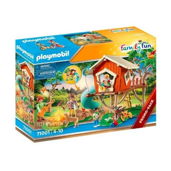 Klocki Zestaw z figurkami Family Fun 71001 Domek na drzewie ze zjeżdżalnią